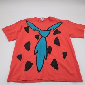 Vintage 90's The Flintstones Shirt Mens M Hanna Barbera 1997 AOP Made In USA